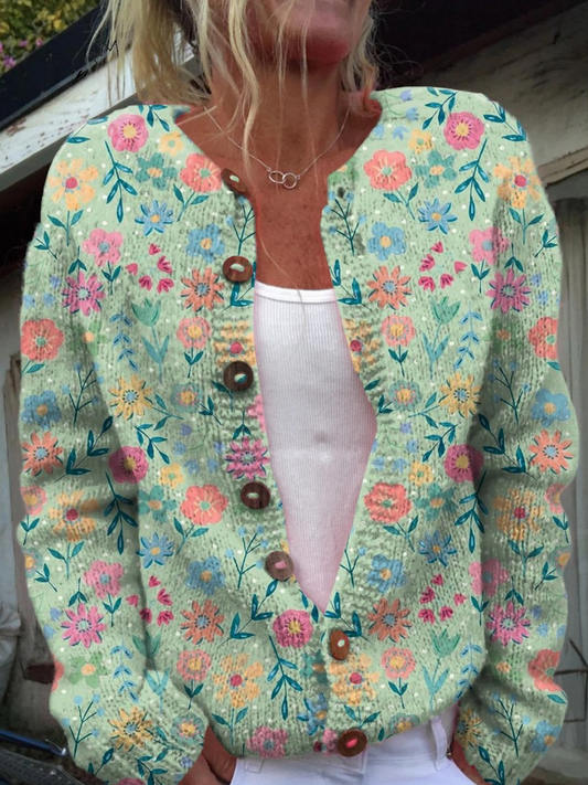 FOXFIELD™ | Cardigan floral pastel pour femme