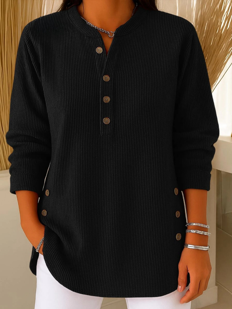 SOPHIE™ | Túnica tipo Henley con botones
