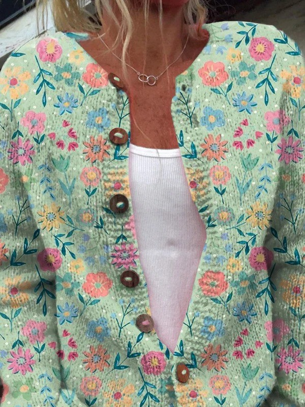 FOXFIELD™ | Cárdigan floral pastel para mujer