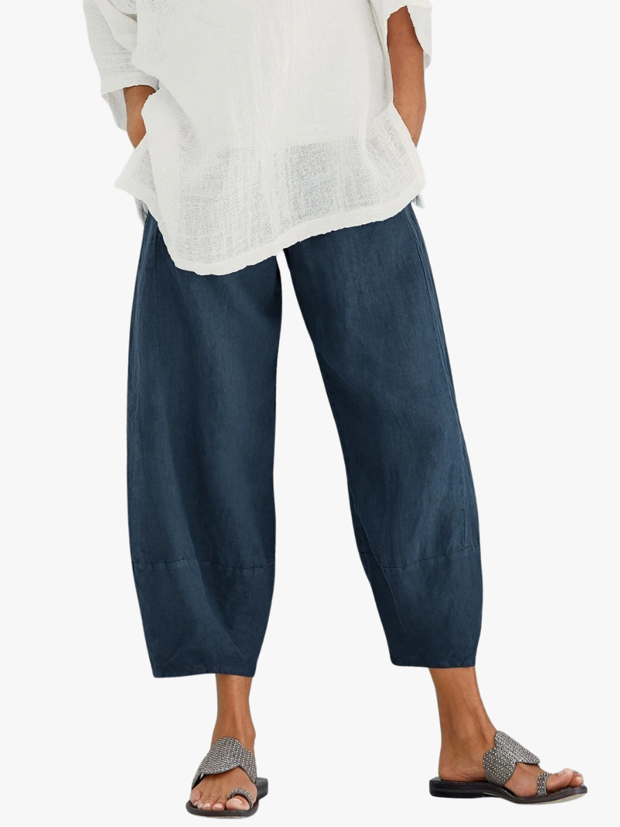 BELLUCCI MILANO | PANTALONES CROP DE ALGODÓN PARA MUJERES