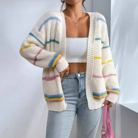 Chloé | Cardigan oversize en maille ouvert sur le devant