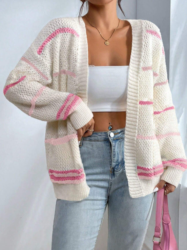 Chloé | Cardigan oversize en maille ouvert sur le devant
