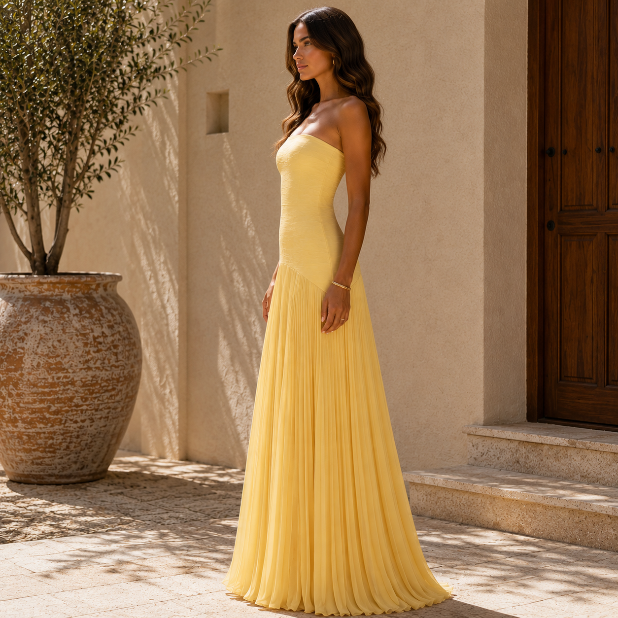 Vestido De Hombros Descubiertos