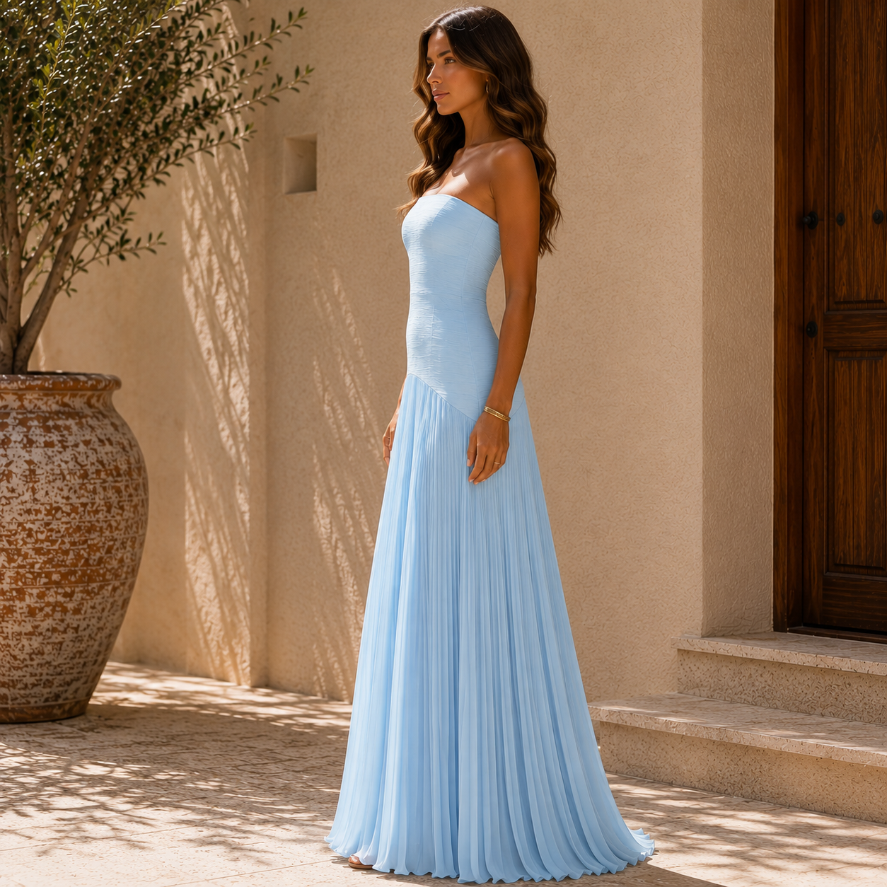 Vestido De Hombros Descubiertos