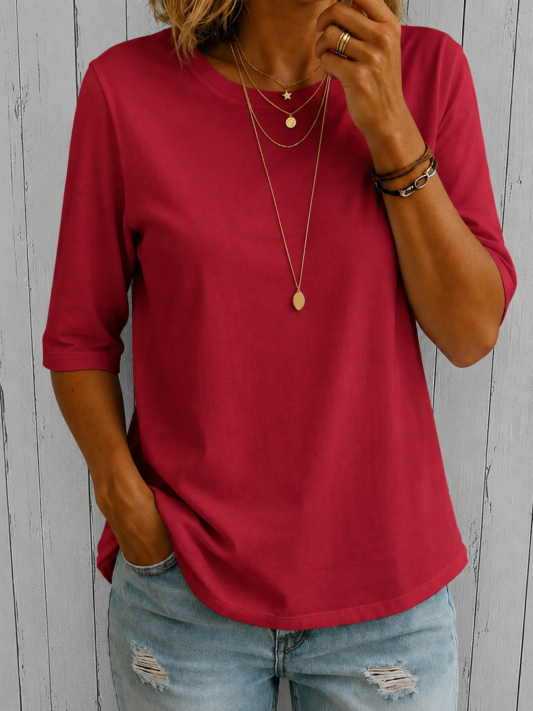 Harper | Camiseta informal de manga corta para el día a día