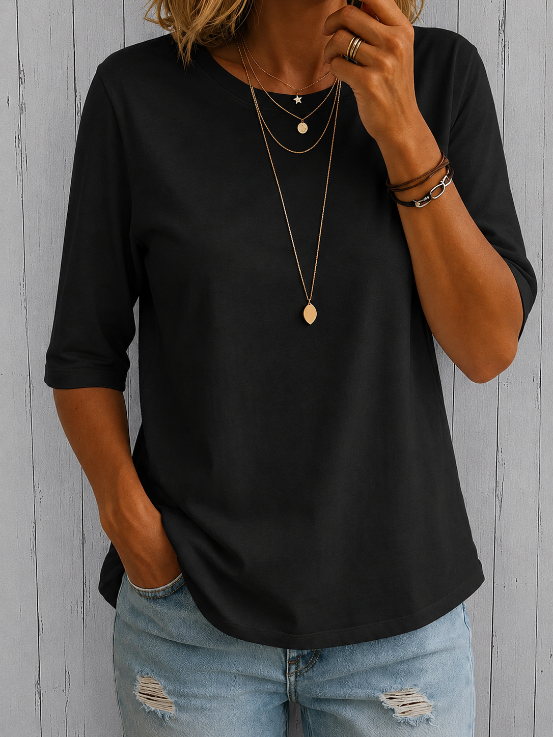 Harper | Camiseta informal de manga corta para el día a día