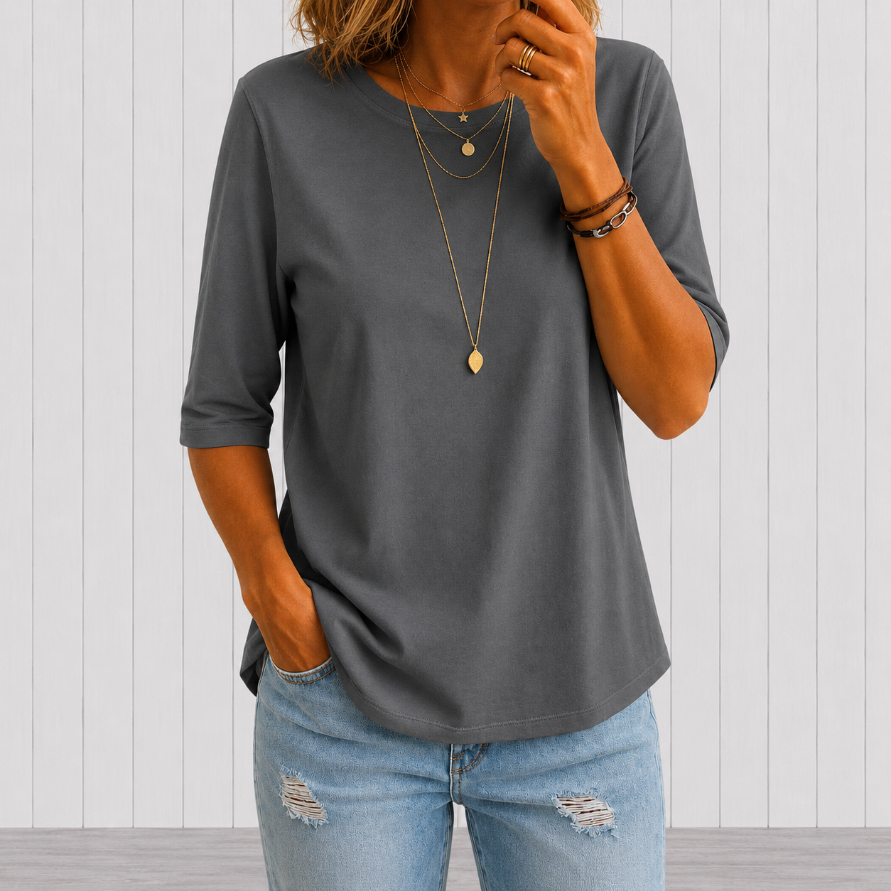 Harper | Camiseta informal de manga corta para el día a día