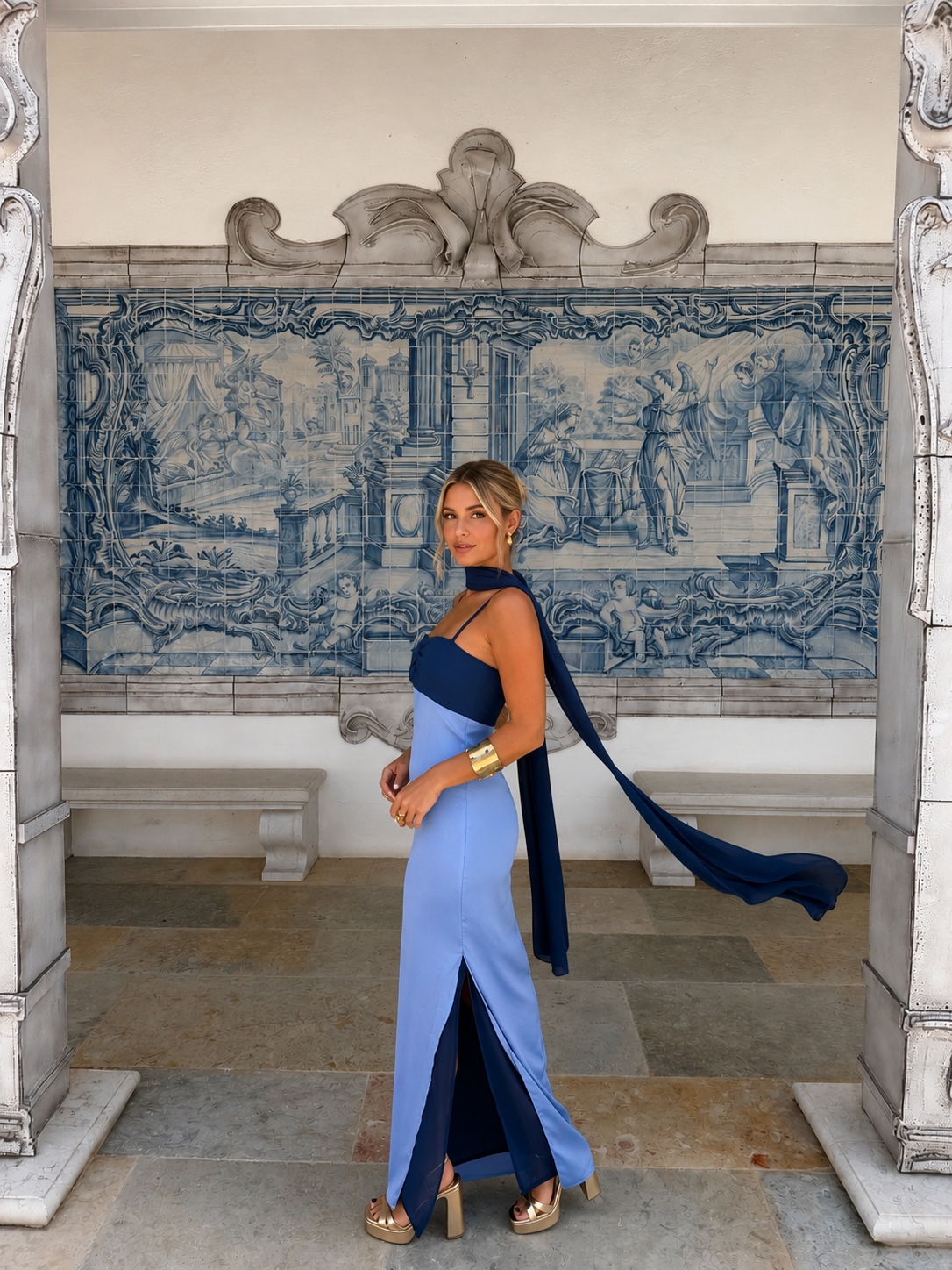 Vestido Zahara En Azul