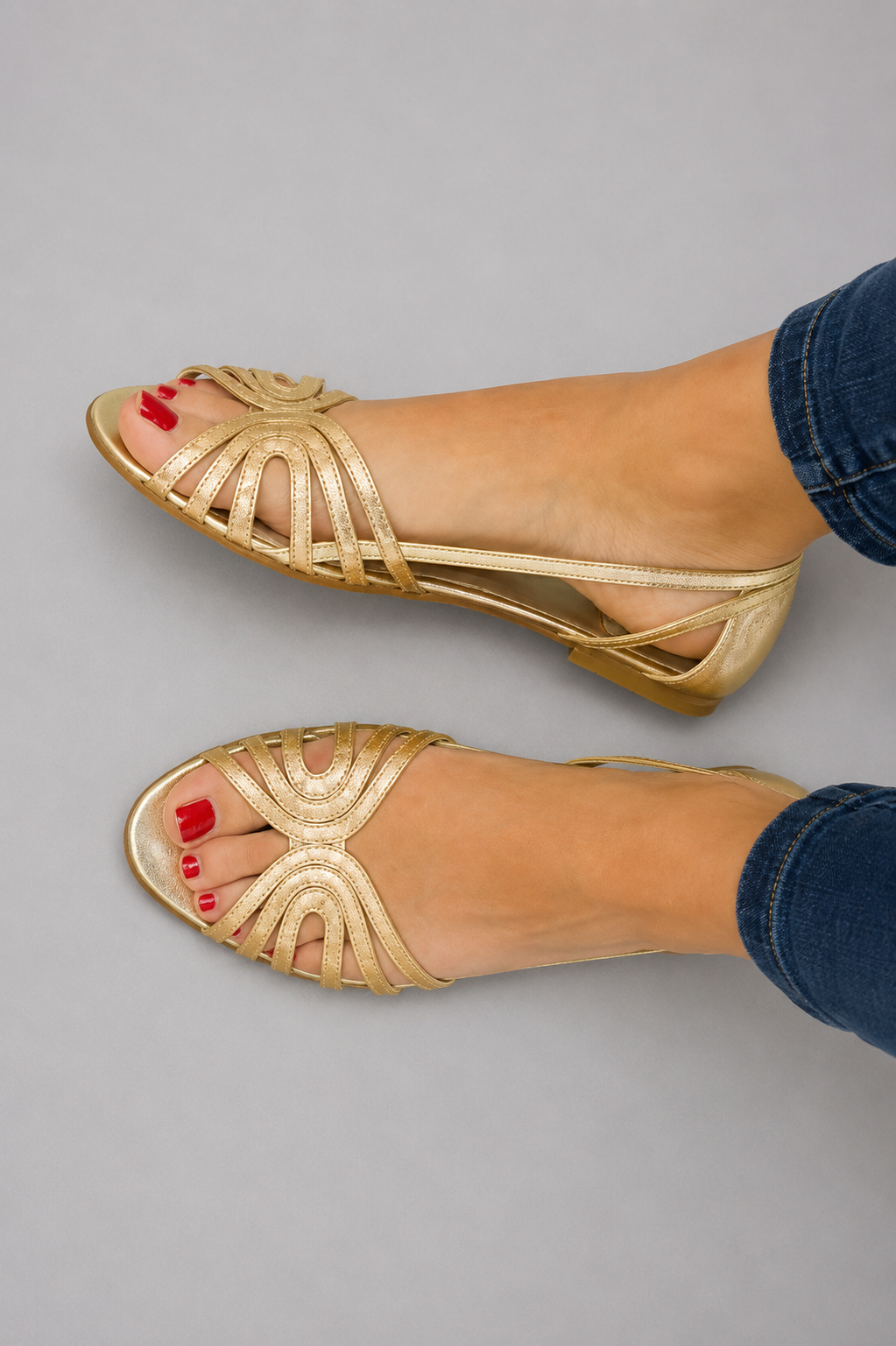 ELEONOR™ | SANDALIAS DORADAS LUZ DE VERANO