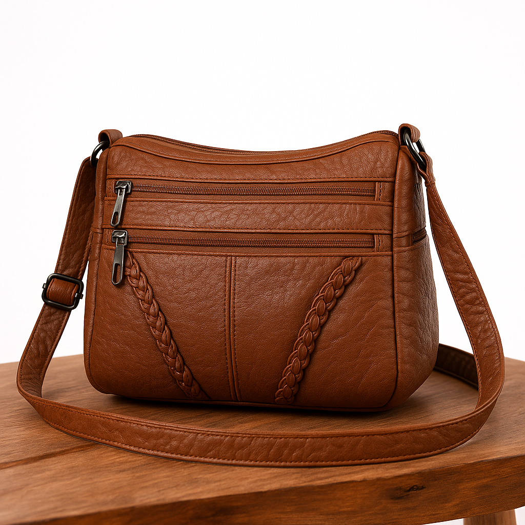 Gloria - Bolso Cruzado con Detalle Trenzado