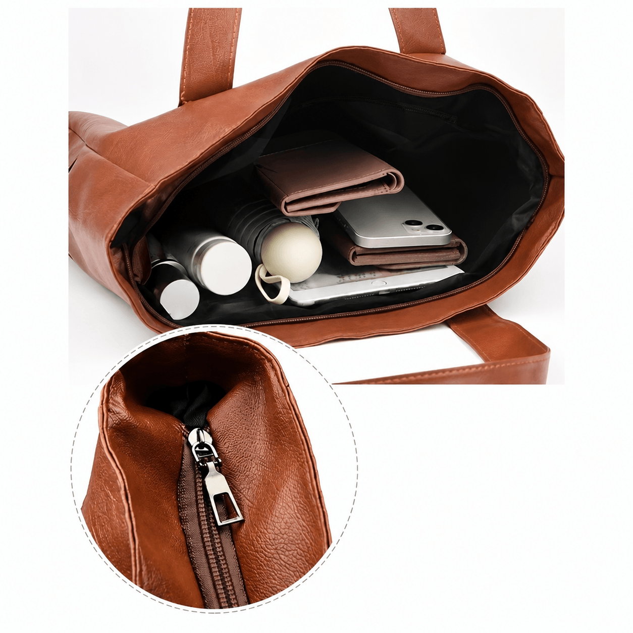 Rosa - Bolsa Tote Lujosa Minimalista