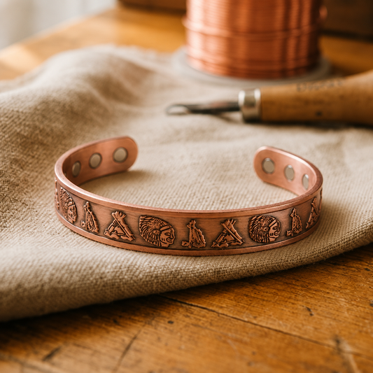 Pulsera de cobre nativo