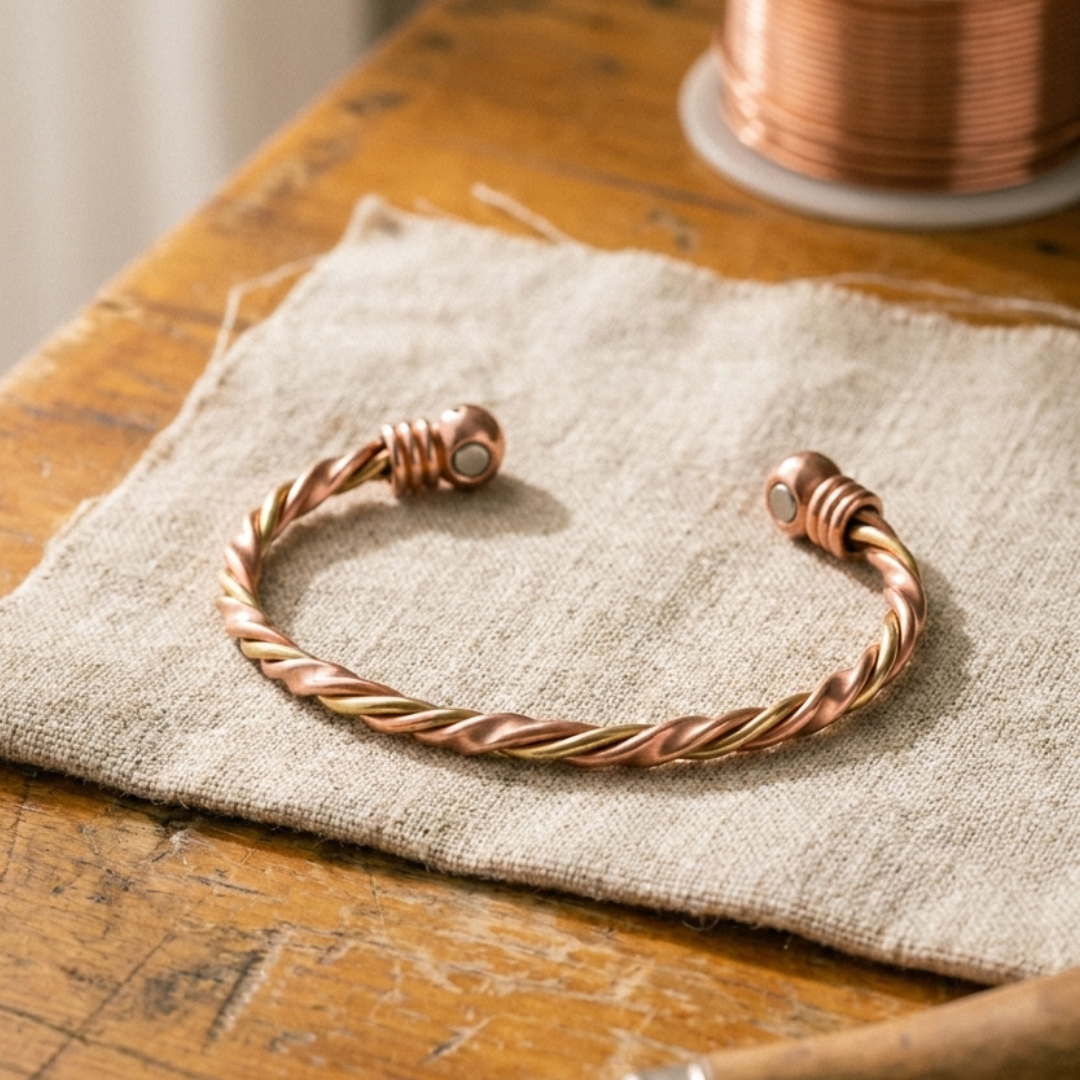 Pulsera de cobre del río