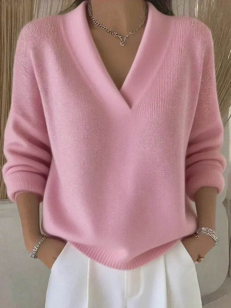 LOUISE™ | Jersey ample à col en V