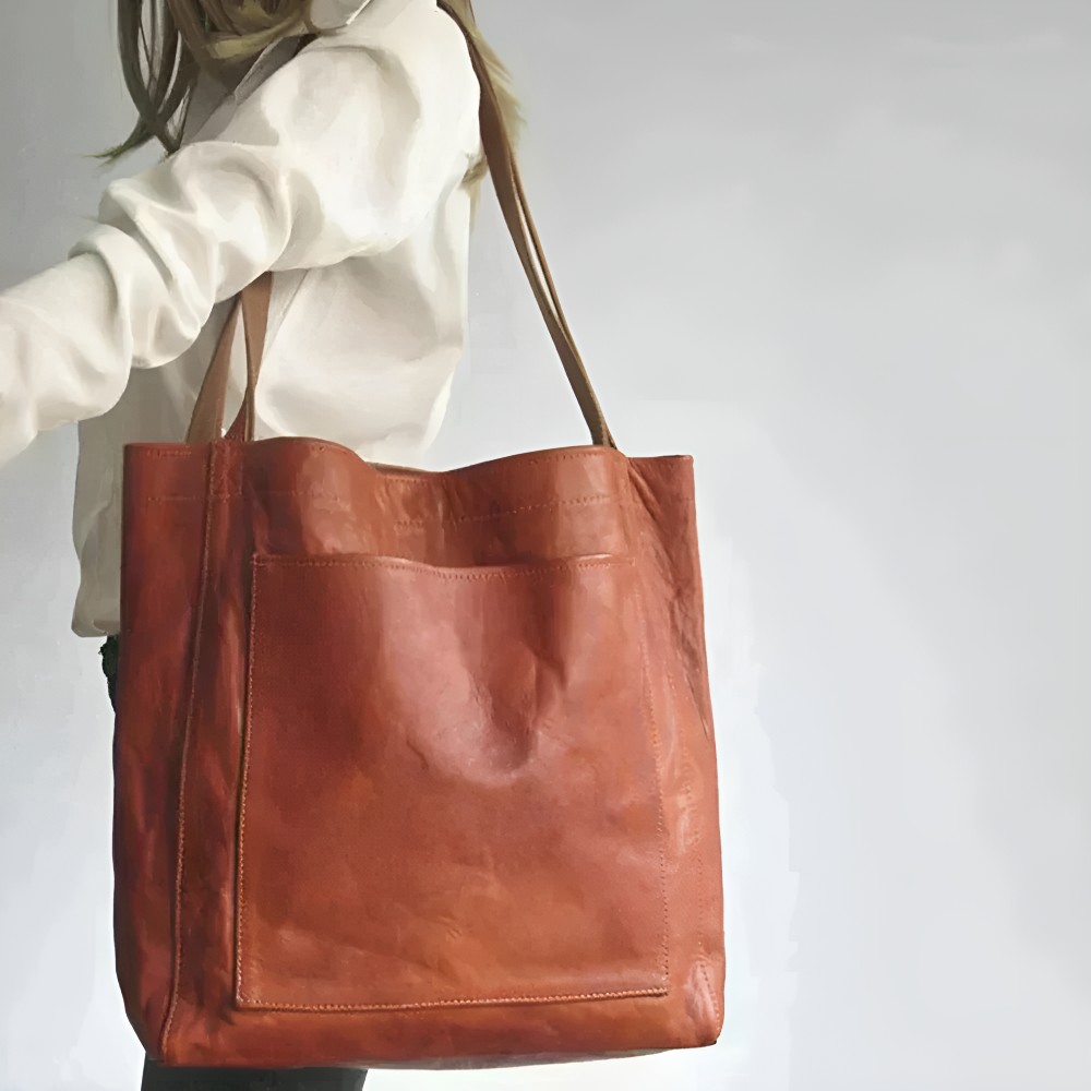 Juana - Bolsa Tote de Cuero Minimalista