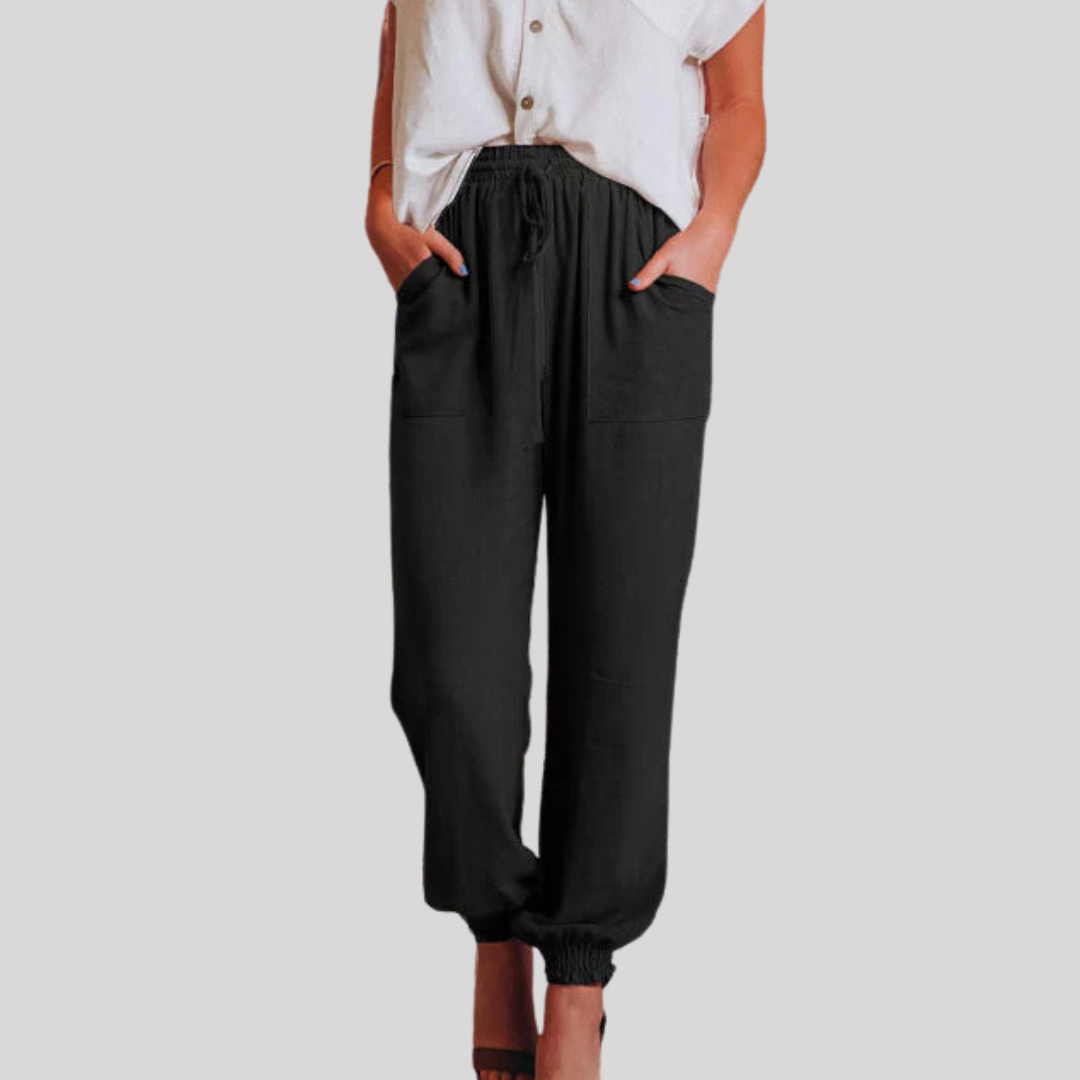 Kaeli – Pantalones Elegantes con Cordón