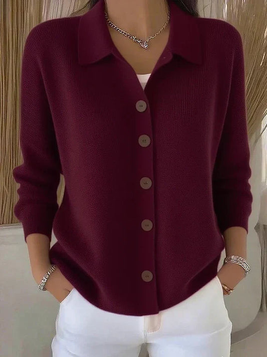 BÉATRICE™ | Cardigan à col et boutons