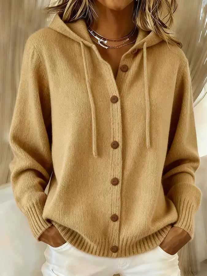 AURÉLIE™ | Sudadera cárdigan acogedora con botones