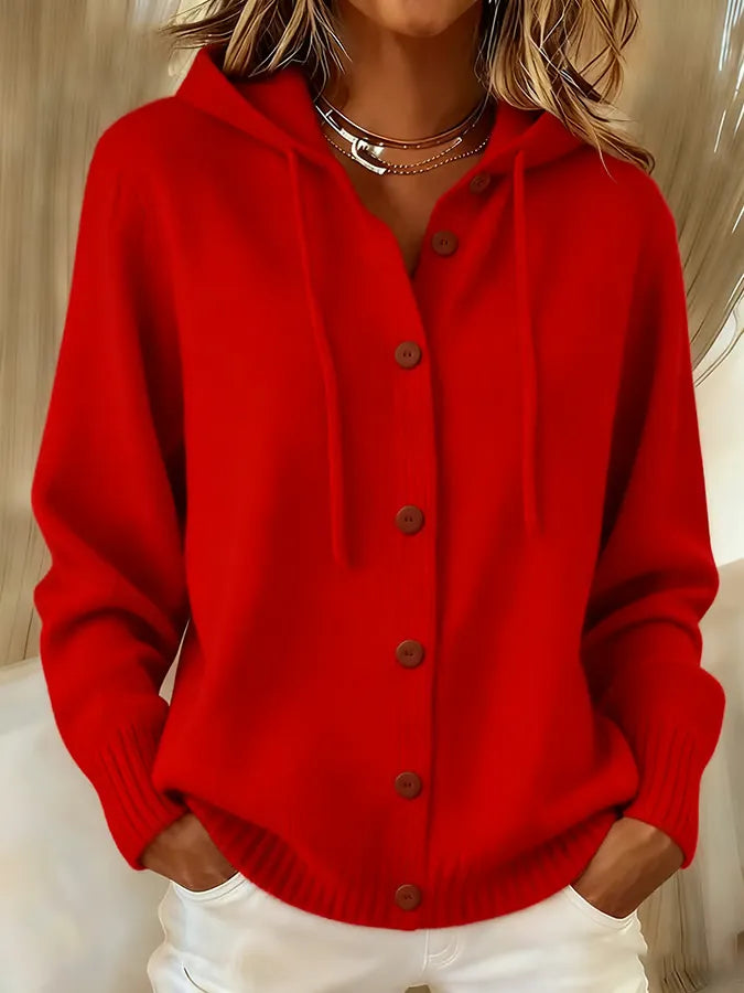 AURÉLIE™ | Sudadera cárdigan acogedora con botones