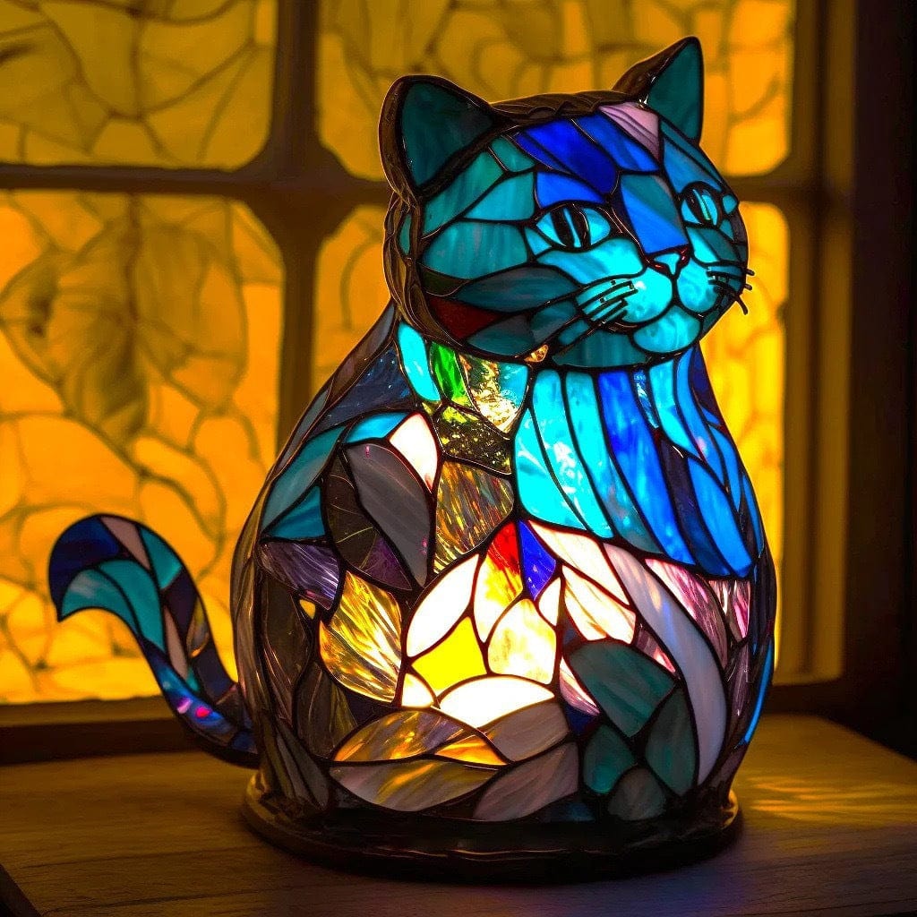Lampe globe pour chat Nala bleue