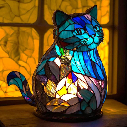 Lampe globe pour chat Nala bleue