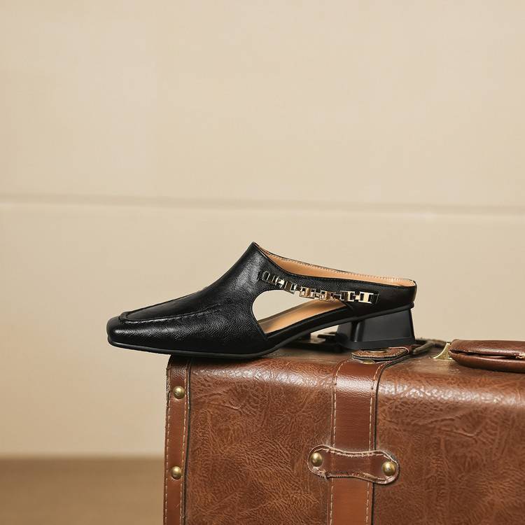 Vyla | Mules en Cuir