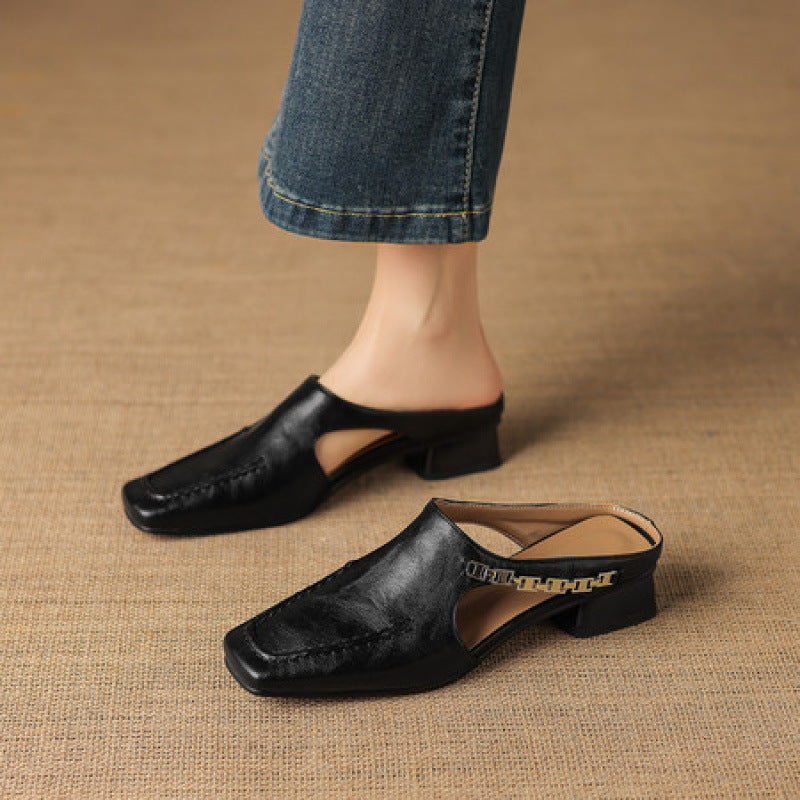 Vyla | Mules en Cuir