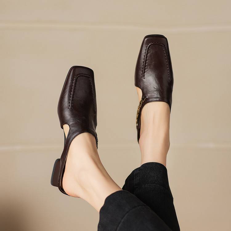 Vyla | Mules en Cuir