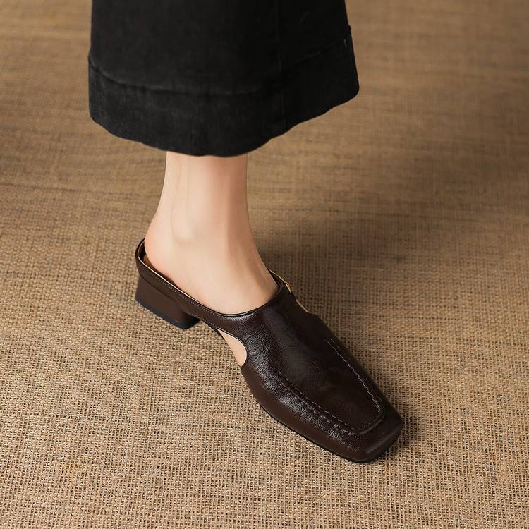 Vyla | Mules en Cuir