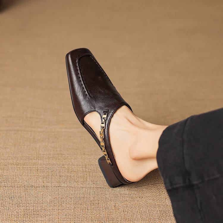 Vyla | Mules en Cuir