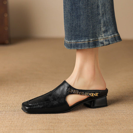 Vyla | Mules en Cuir