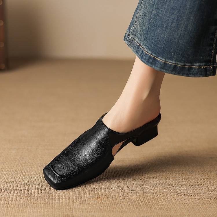 Vyla | Mules en Cuir