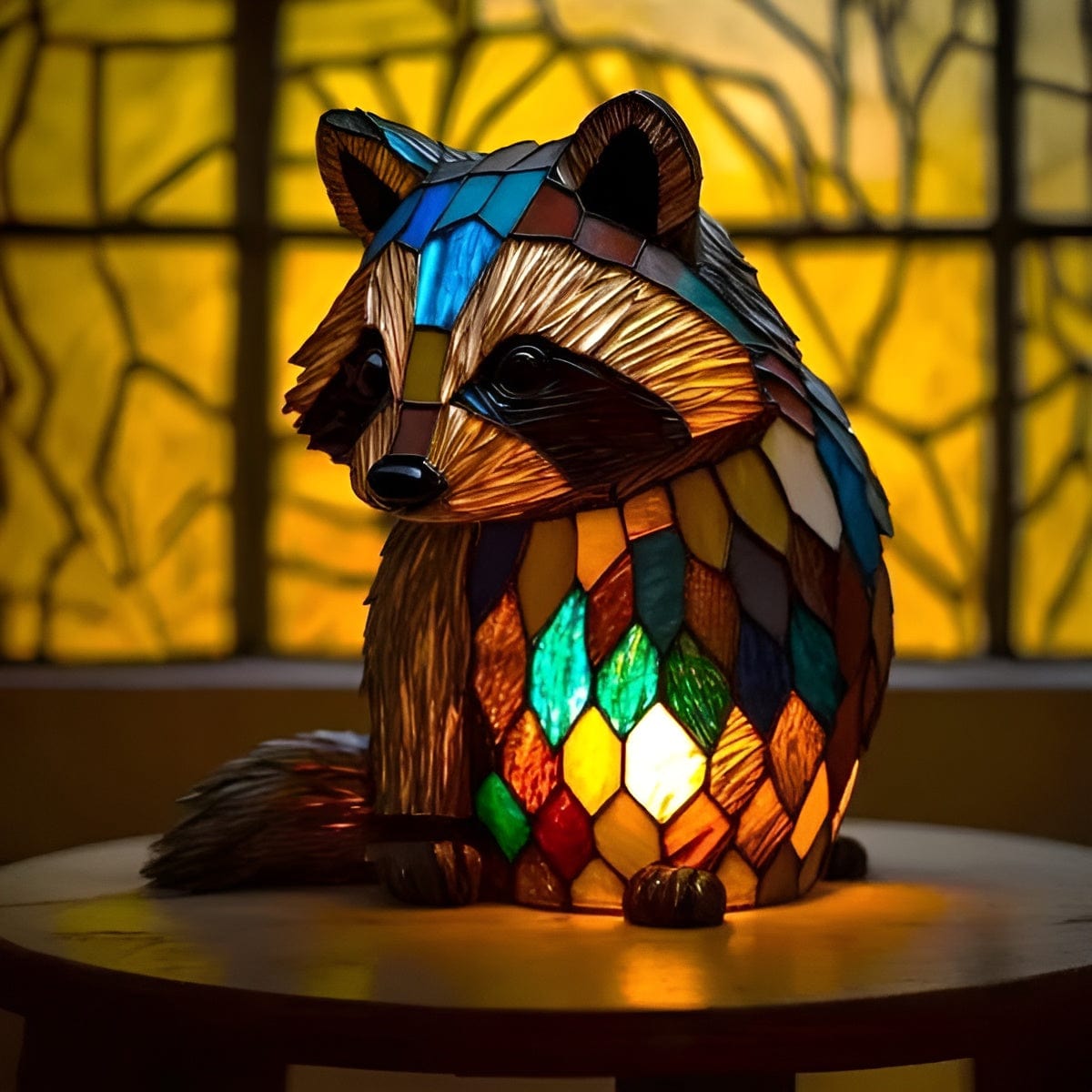 Lampe Glow Raton laveur rouillé