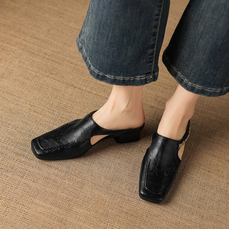 Vyla | Mules en Cuir