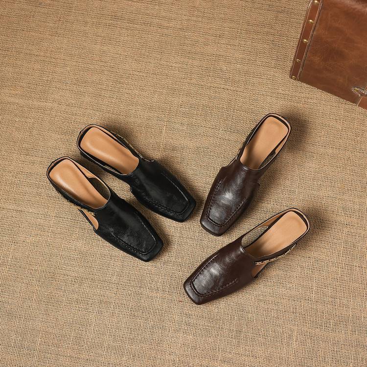 Vyla | Mules en Cuir