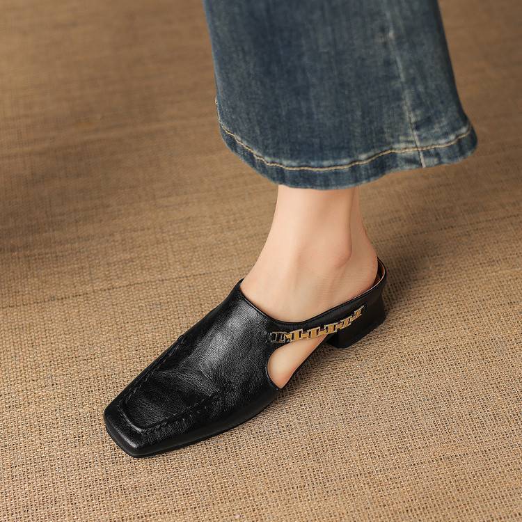 Vyla | Mules en Cuir