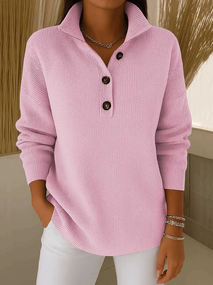 LÉA™ | Jersey polo con cuello en V