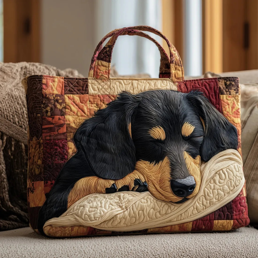 Sac cabas matelassé - Teckel