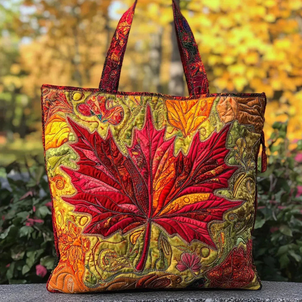 Sac cabas matelassé - Érable au coucher du soleil