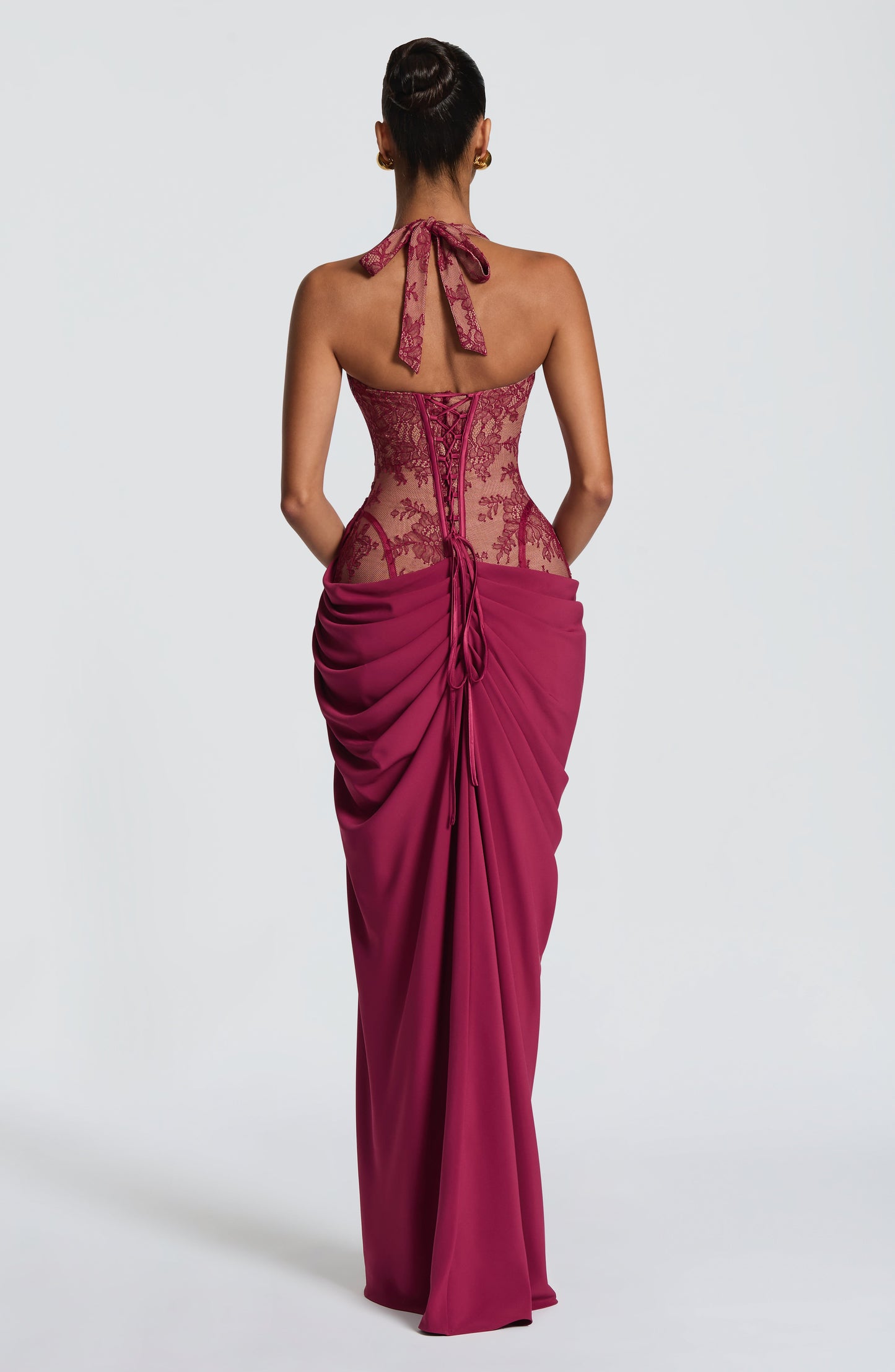 Vestido largo Bonita - Color mora