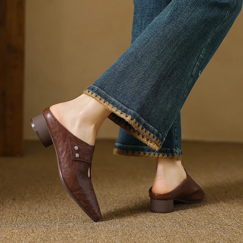Olga | Mules en Cuir