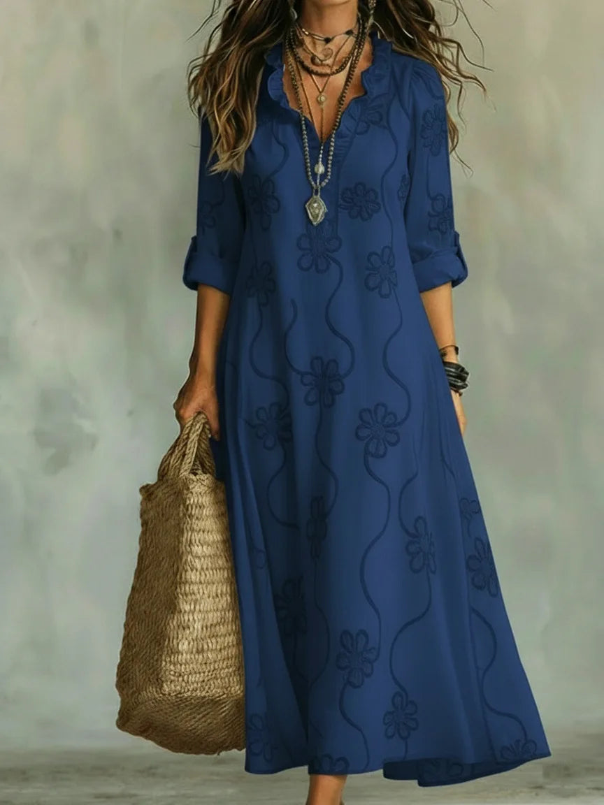Élodie | Robe d'été à fleurs flottantes