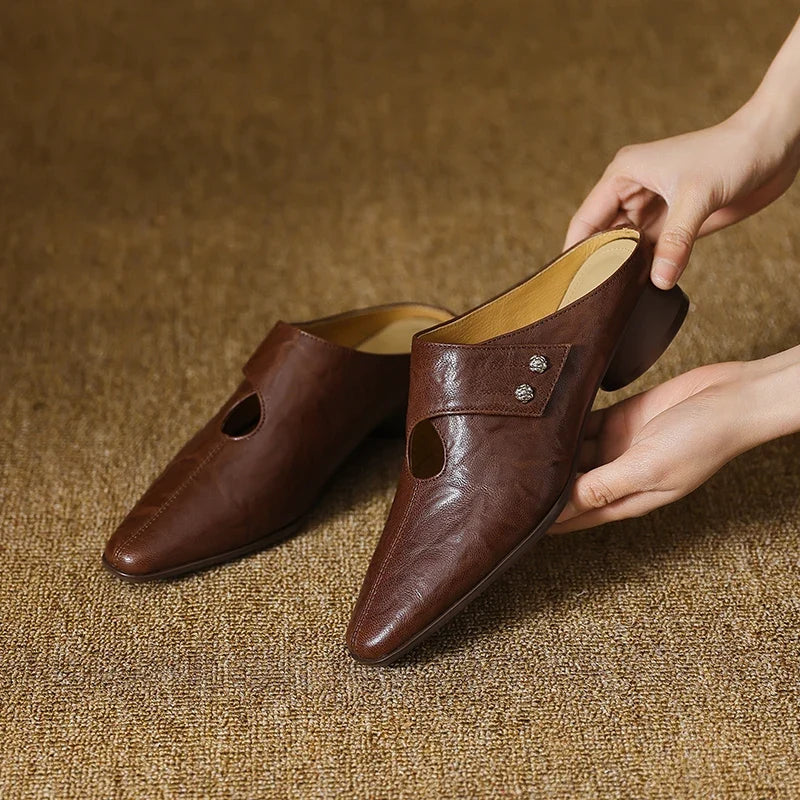 Olga | Mules en Cuir