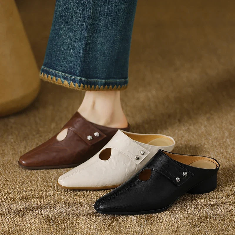 Olga | Mules en Cuir