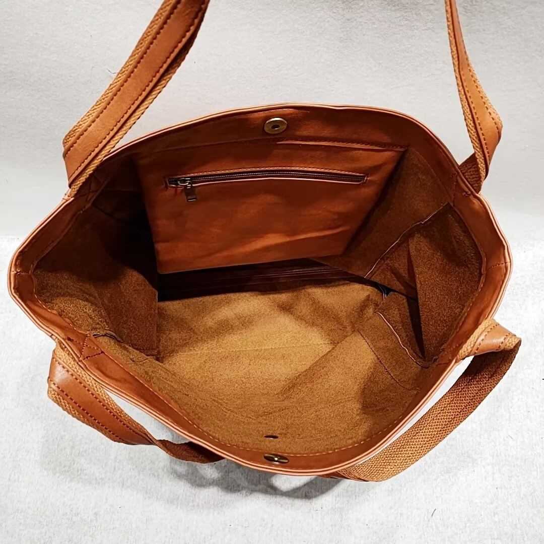 Juana - Bolsa Tote de Cuero Minimalista