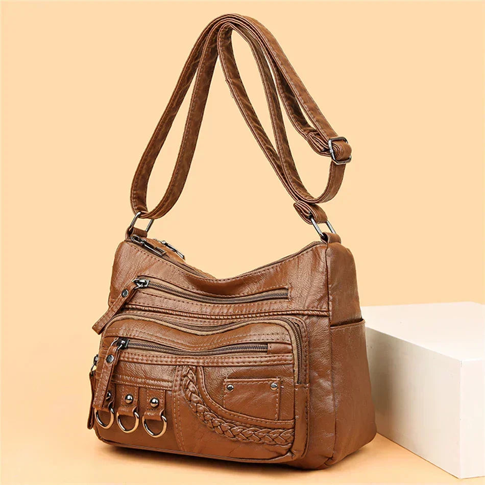 María - Bolso de hombro multibolsillos