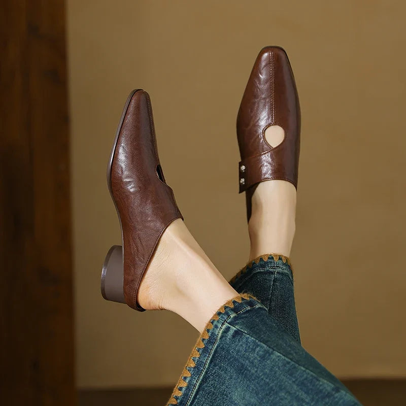 Olga | Mules en Cuir