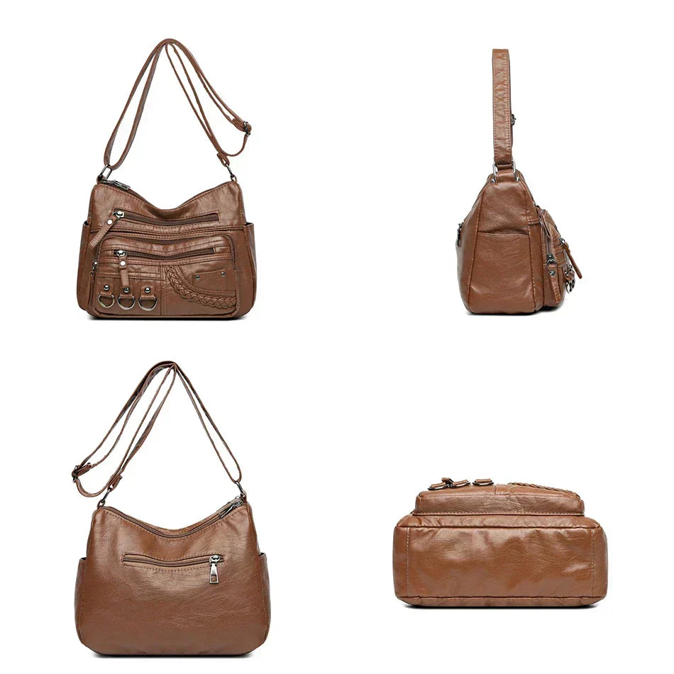 María - Bolso de hombro multibolsillos