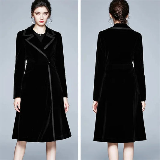 Seraphina | Manteau Long en Velours