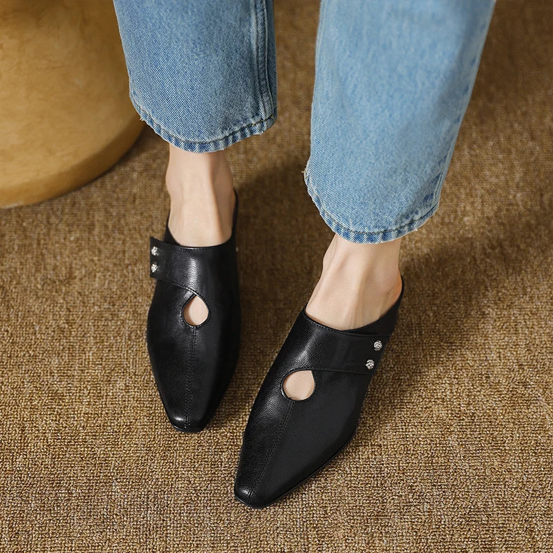 Olga | Mules en Cuir